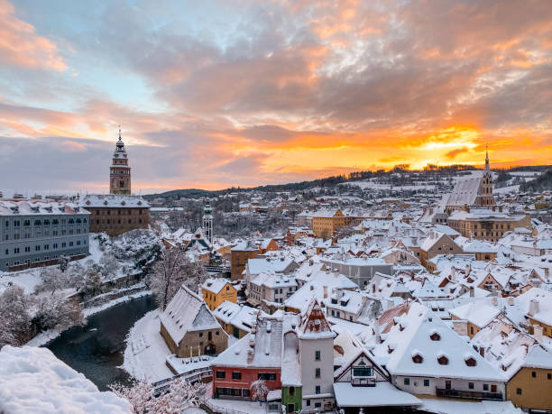 istock Winter view of Czech Krumlov 1895471329