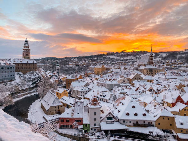istock Winter view of Czech Krumlov 1895472910
