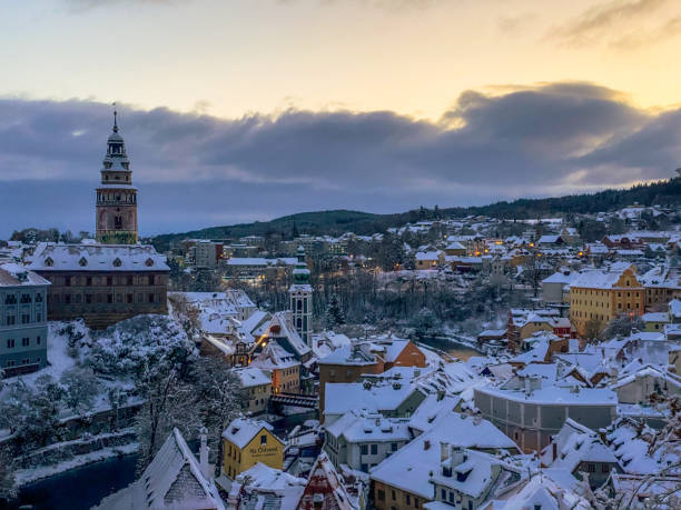 istock Winter view of Czech Krumlov 1895475006