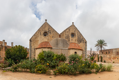 A picture of the Arkadi Monastery.