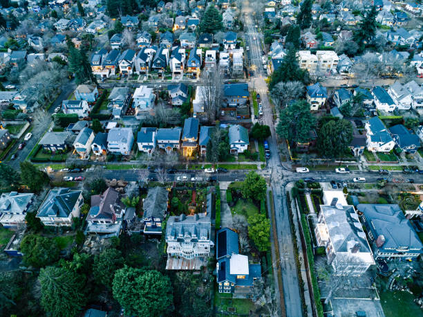 istock Neighborhood At Dusk in Seattle Washington 1895604469