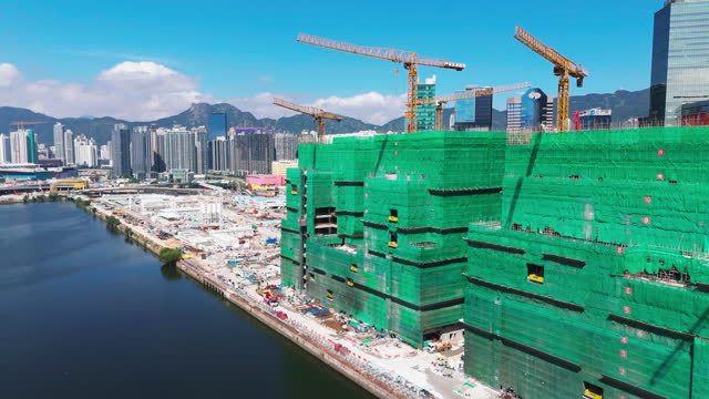 Construction site in Kai Tak, Hong Kong