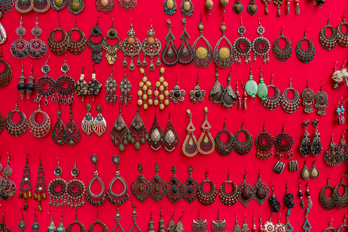 Jewelry sold over the counter in Tunisia.