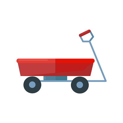 Red wagon icon clipart avatar logotype isolated vector illustration