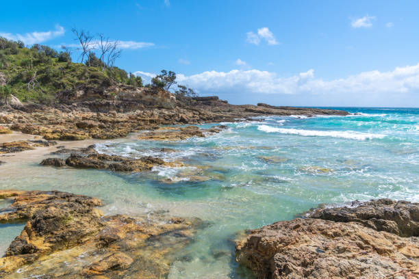 Moreton Island resides off the coast of southeastern Queensland, Australia. The sand island is best known for its beaches, clear blue water, aquatic wildlife, diving sites, steep sand dunes and dolphin feeding.