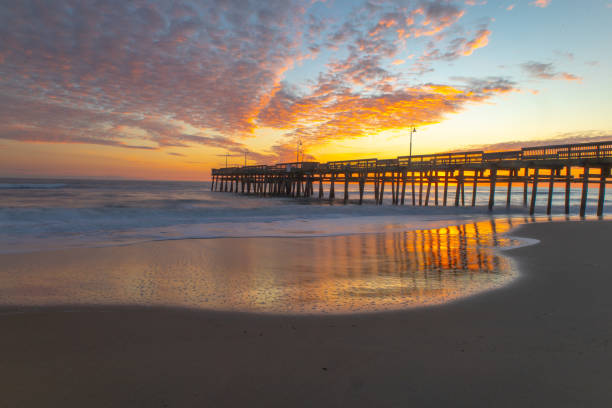 istock Beautiful sunrise at Sandbridge in Virginia Beach 1896182632