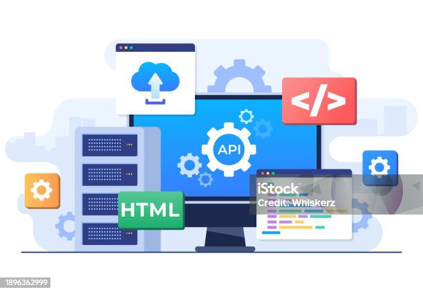 Application Programming Interface Concept Api Provides The Interface ...