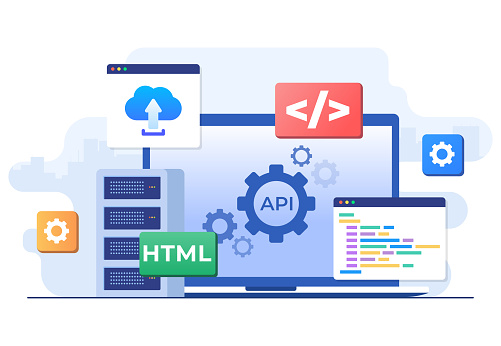 Application Programming Interface Concept Api Provides The Interface ...