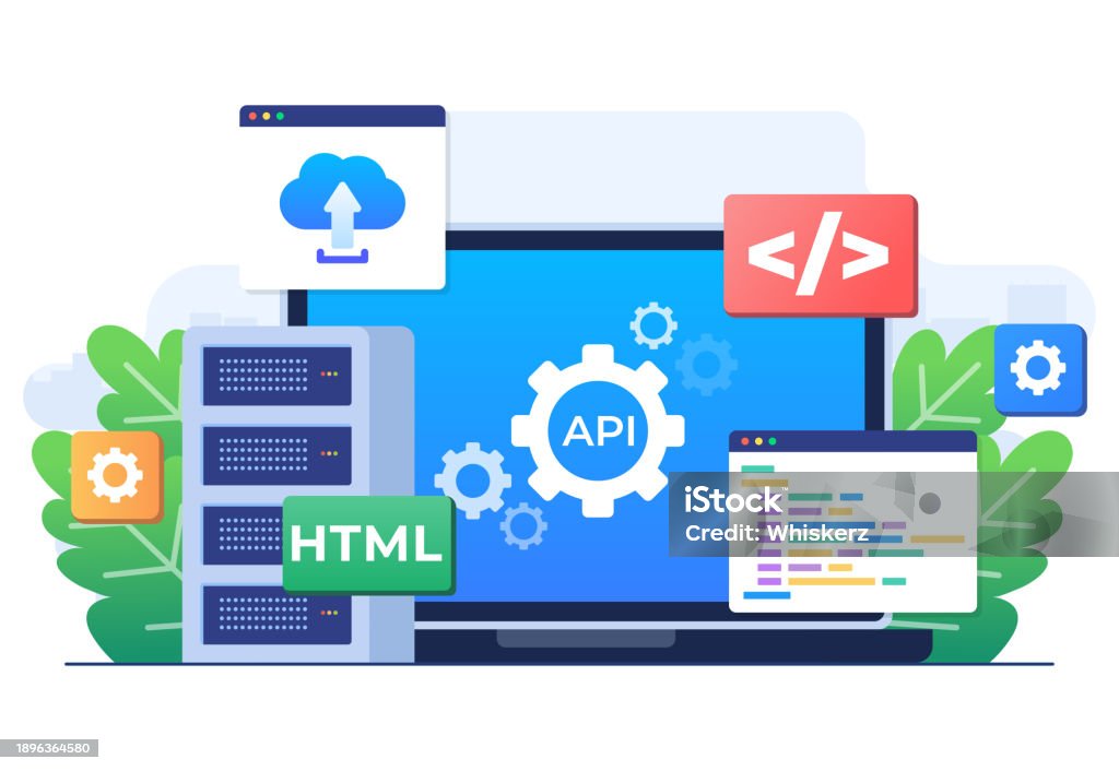 Application Programming Interface Concept Api Provides The Interface ...