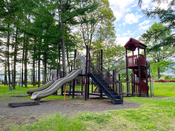 istock Children's playset in the park 1896569865