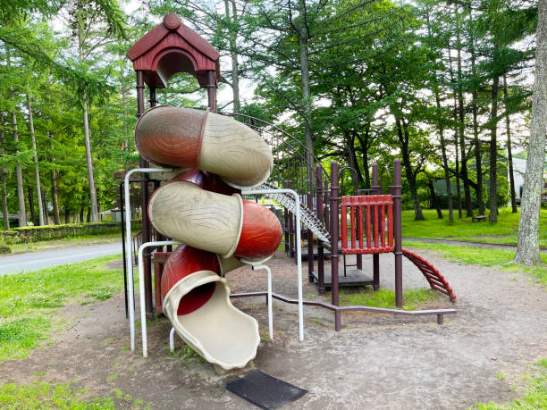 istock Children's playset in the park 1896570395