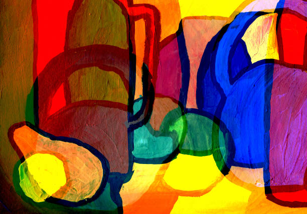 istock Wine bottles and fruits on a dark background, expressionism, abstract painting 1896584392