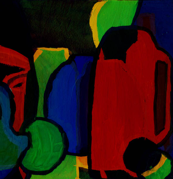 istock Wine bottles and fruits on a dark background, expressionism, abstract painting 1896591372