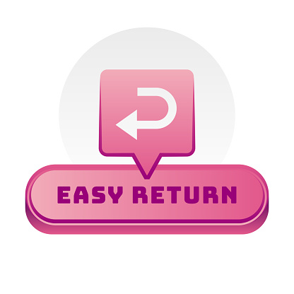 Sticker icon design for easy return.