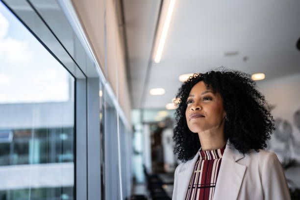 istock Businesswoman contemplating on the office 1896890507