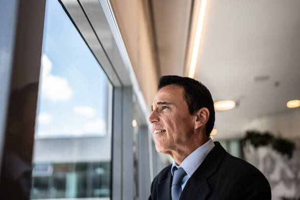 istock Businessman contemplating on the office 1896890512