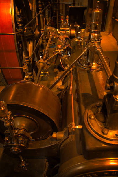 istock Old generator for generating electricity. Powered by steam engine. 1896937758