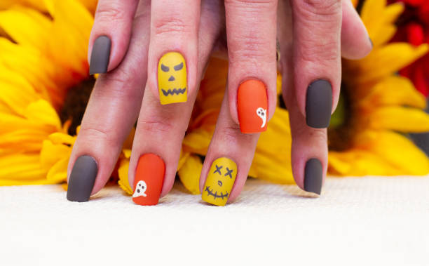 istock Halloween Inspired Nail Art Design 1896985801