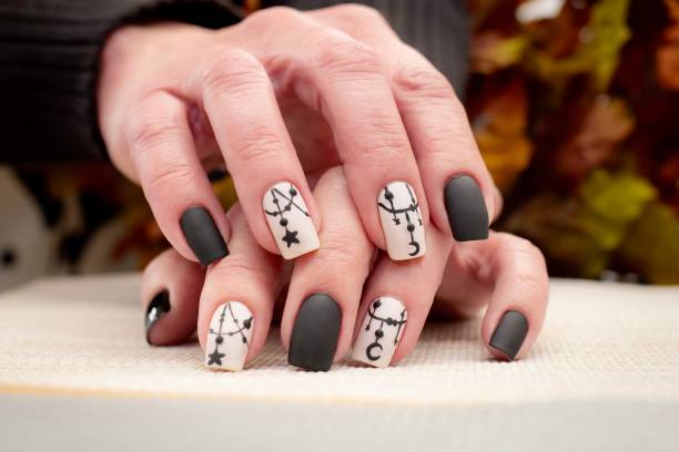 istock Halloween Inspired Nail Art Design 1896985804