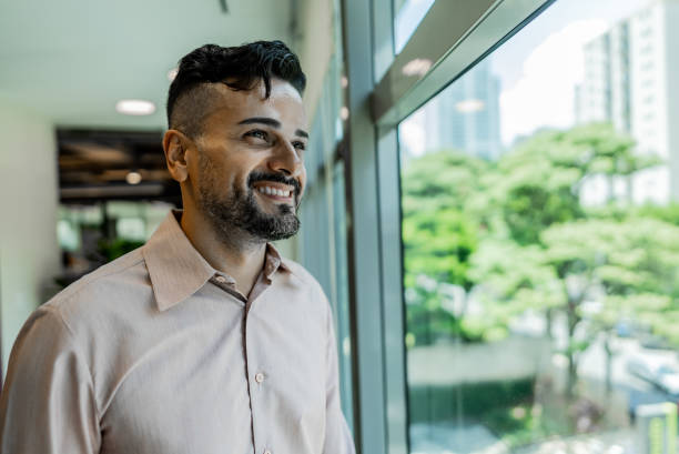 istock Businessman contemplating on the office 1896992520