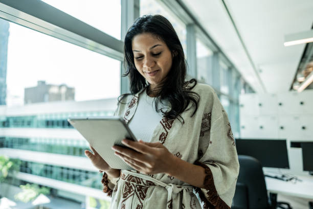 istock Businesswoman using digital tablet on the office 1897011791