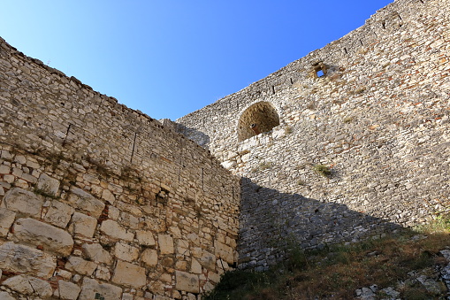 September 10 2023 - Berat Berati in Albania: People vistit the old castle
