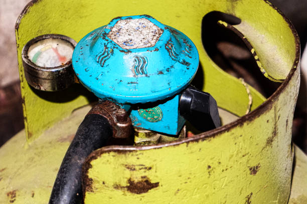 istock The regulator hose is attached to an LPG gas cylinder 1897127899