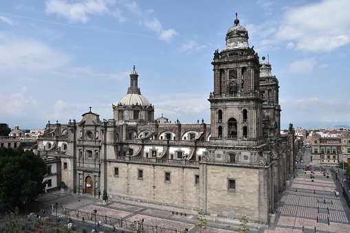 Historic church in downtown Mexico City