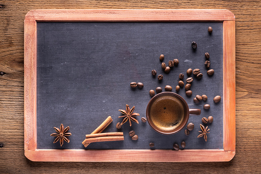 espresso in spiced glass cup