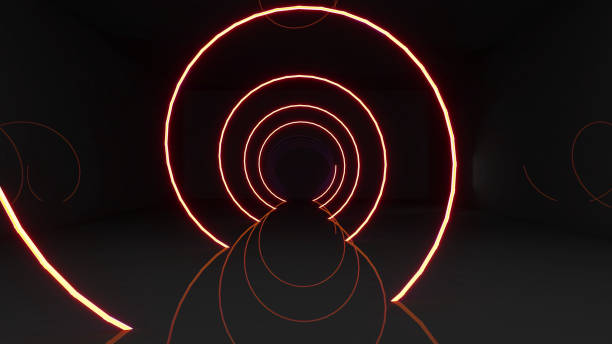 istock Abstract background technology line neon light background,mock up stage for product presentation,3D rendering 1897528314