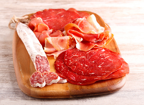 Cold cuts – assortment of sliced meat and sausages