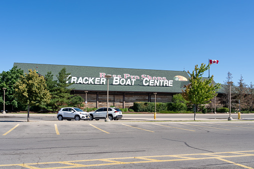 Niagara On the Lake, Canada- June 27, 2022: Bass Pro Shops in Niagara On the Lake, ON, Canada \nBass Pro Shops is an American privately held retailer of hunting, fishing and camping.