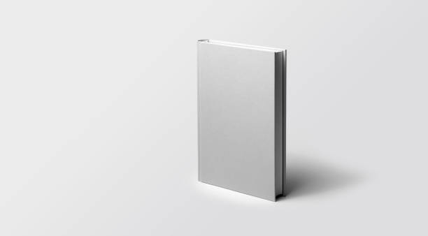 istock Hardcover book mockup, standing, isolated on plain background, perfect for overlaying graphic design, includes path 1897643837
