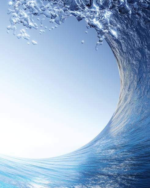 A huge tube-shaped big wave that towers over you