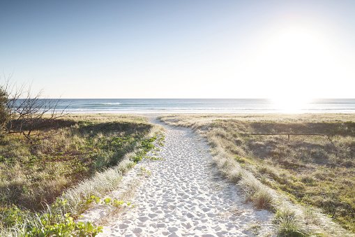 The Gold Coast is famous for its beautiful white sand beaches that stretch for 70 kilometres along the south-east Queensland coast.