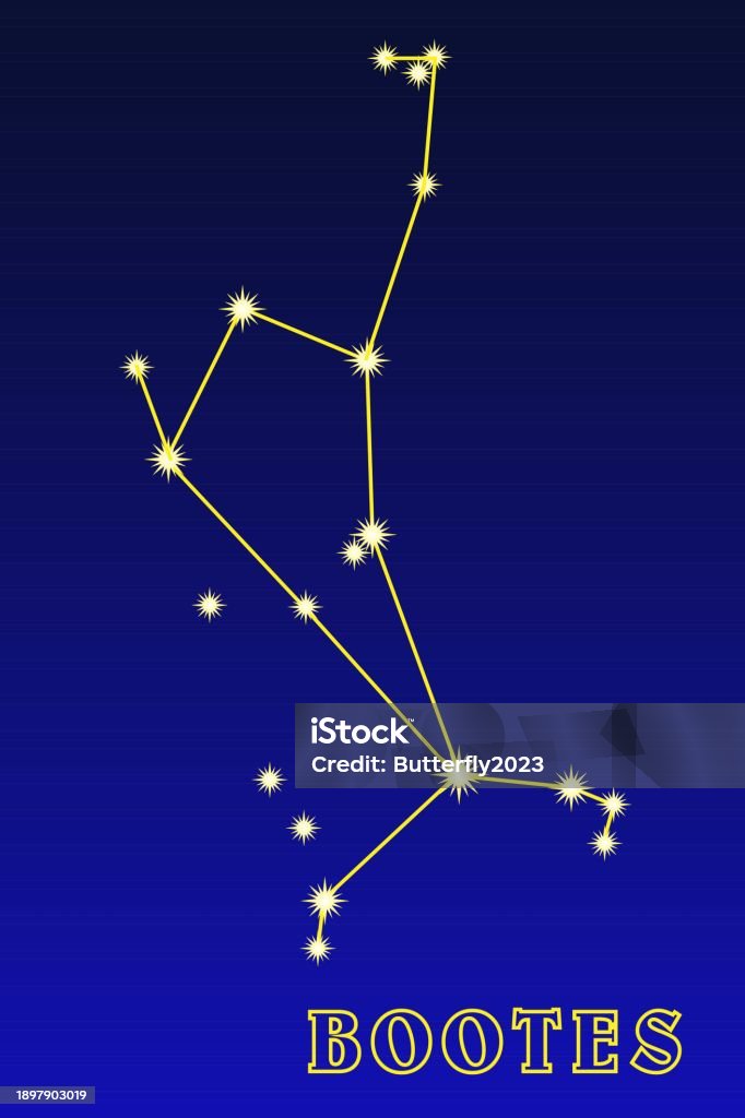 Bootes Myth Constellation Bootes Stock Illustration - Download Image Now ...