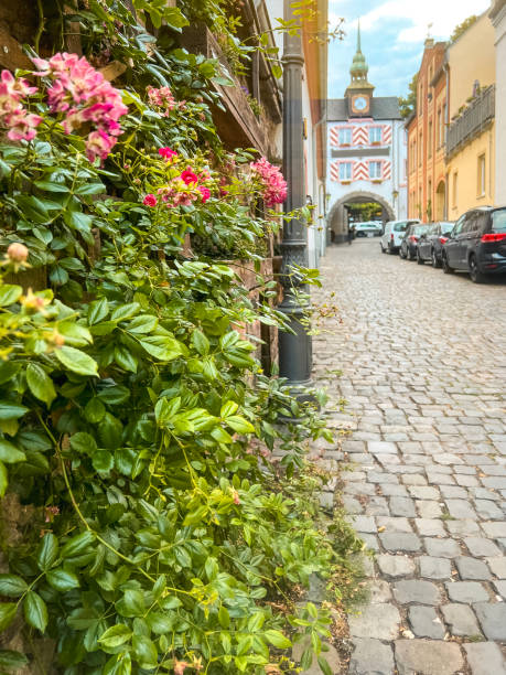 istock Cobblestone Paved City Street in Old Town District 1898102980