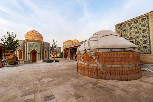 Traditional yurt in eternal city Samarkand, Uzbekistan