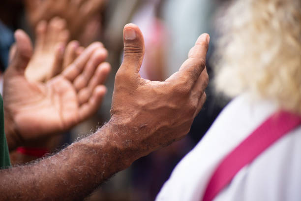 istock Hands of a religious person in prayer. 1898239441