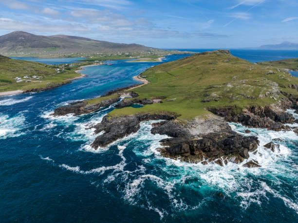 istock Irish Landscape Of The Wild Atlantic Ocean And Small Cliffs 1898251080