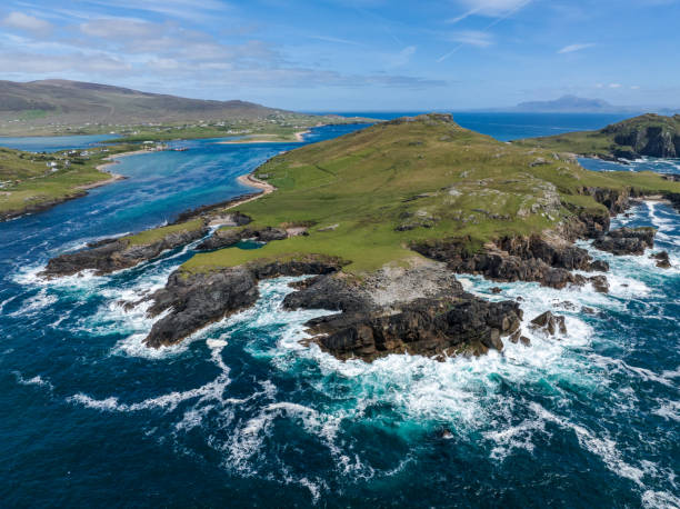 istock Lovely Landscape With Sea View And Small Cliffs In Ireland 1898251081