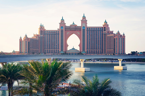 Dubai, United Arab Emirates. November 27th, 2022.: Atlantis the Palm is a luxury 5 star hotel in Dubai, UAE