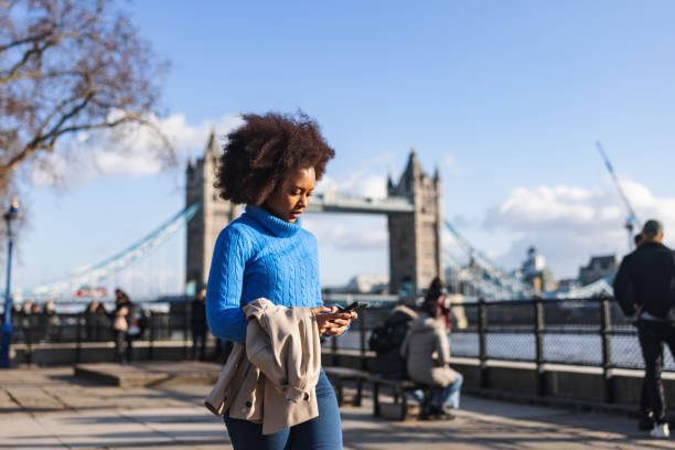 istock Adult Black Female Texting A Friend While Returning Home From Work 1898257575
