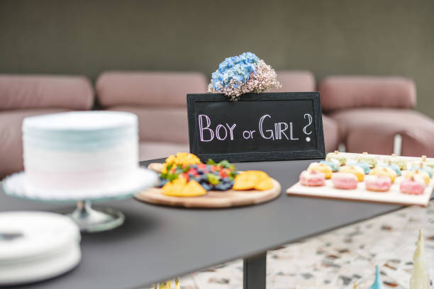 Delicious Food and Desserts At A Gender Reveal Party
