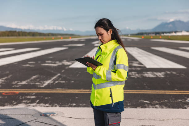 istock A Female Aircraft Engineer Checking Her Digital Tablet 1898275193