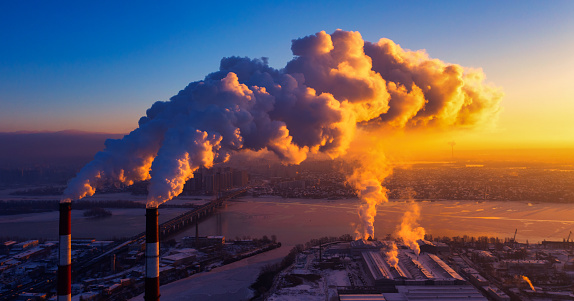Early Light, Early Pollution: Factory Emissions at Sunrise