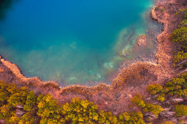 istock Liquid Palette: Titanium Quarry's Basin Painted in Colorful Tints 1898309811