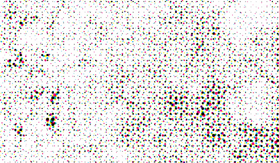cmyk dots vector of a square pattern, for design extra effect  grunge dot effect