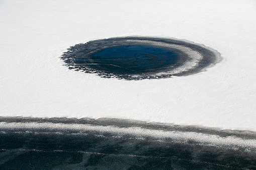 snowy winter river