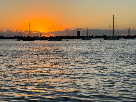 Sunset over Sarasota Bay, Florida